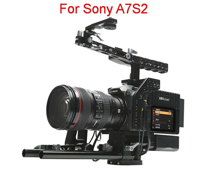 ASXMOV-Scorpion плечевой держатель видео стабилизатор Матовая коробка DSLR камера установка для sony A7R2/A7S2/A72 для Panasonic GH5/GH4 - Цвет: for Sony A7S2
