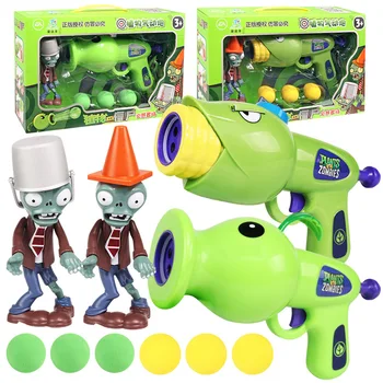 

Genuine Plants vs Zombies Toys Anime Game Action Figure Model Toy PeaShooter CornShooter Gun Launch Toy for Kids Christmas Gift