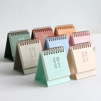 2021 Creative And Simple Mini Desk Calendar DIY Portable Desk Calendars Daily Schedule Planner Office Supplies  1