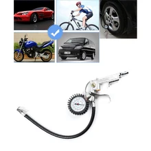 Авто Автомобиль Мотоцикл Воздушный пистолет-пуллер насос циферблат пистолет давление Guage 0~ 220psi