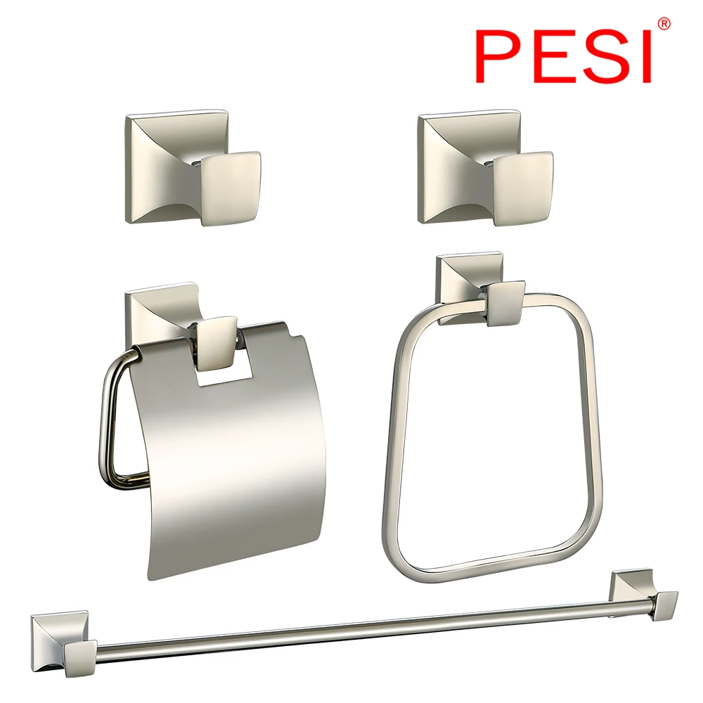 

Bathroom Accessories Bath Rod Towel Ring Rack Bar Toilet Paper Tissue Holder Shelf Hardware Set Robe Coat Hook,Champagne Gold.