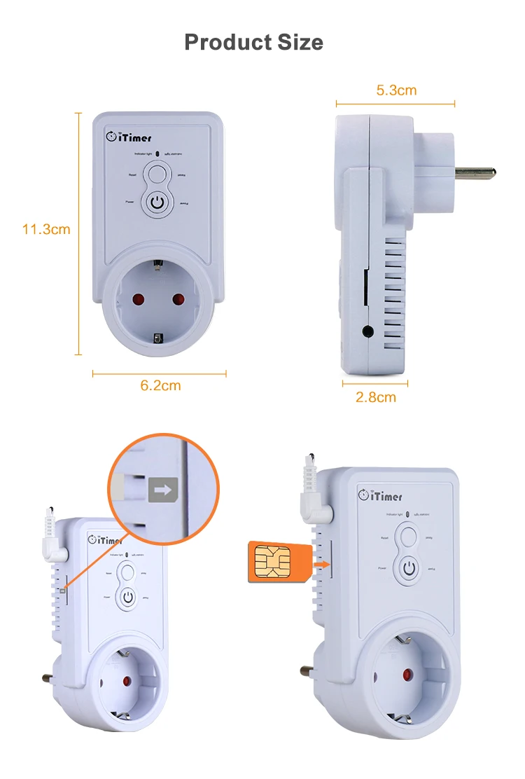 alimentação gsm tomada interruptor de parede com