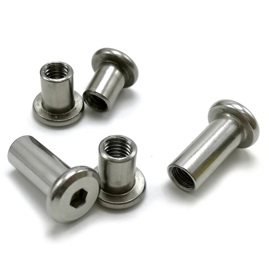 mobili in legno dadi a esagono incassato M4// M5// M6// M8 M10 inserti in lega di zinco dado a testa piatta filettato kit di attrezzi per rivetti CENPEK 130 pezzi di dadi a vite con esagono incassato