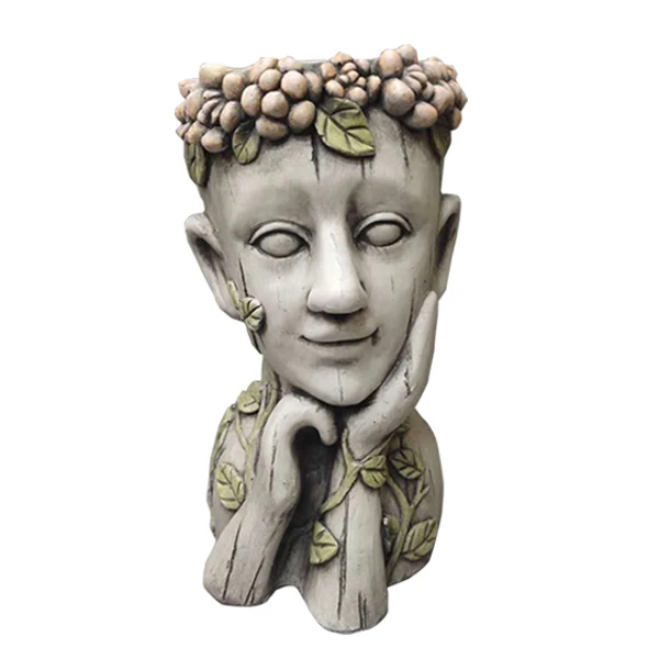 Домашний ярд плантатор креативный портрет Ретро голова украшение вазы цветочный горшок Фэнтези персонаж статуя ремесло украшение искусство - Цвет: B