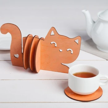 

Coasters for hot dishes "Kitty", 4 pcs.