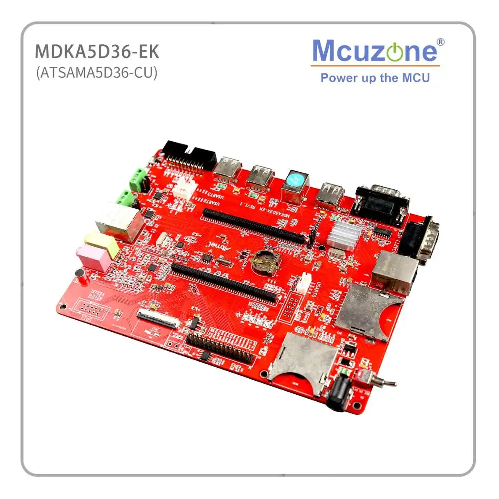 MDKA5D36-EK-C70 1024*600 Кепки TP на тонкопленочных транзисторах на тонкоплёночных транзисторах ЖК-дисплей, SAMA5D36 ATSAMA5D36 Cortex-A5, 256MB DDR2, дуальный Ethernet, 6 xUART, WI-FI, OV7725 камера, QT