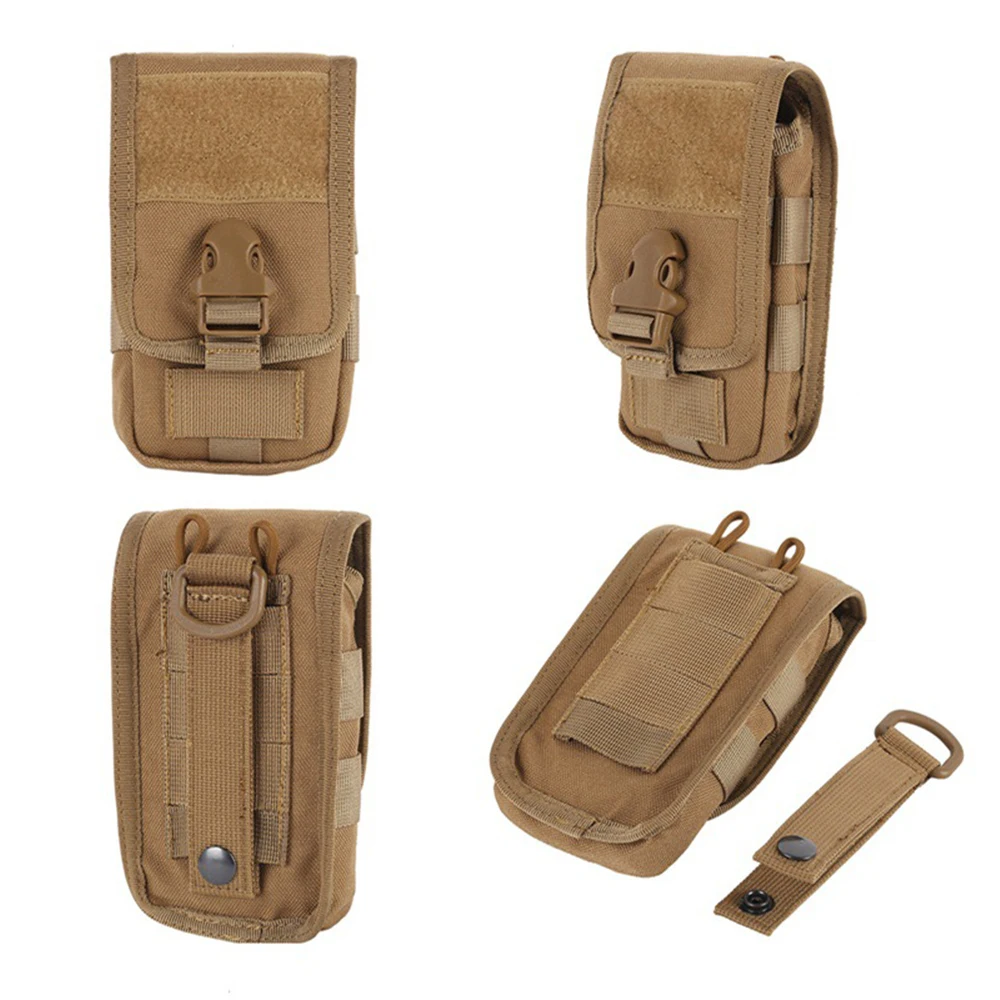 Tactical Double-layer Phone Pouch Hunting Camouflage Molle Bags Military Hunting Molle Fanny Bag Waist Bag Outdoor Sport Bag