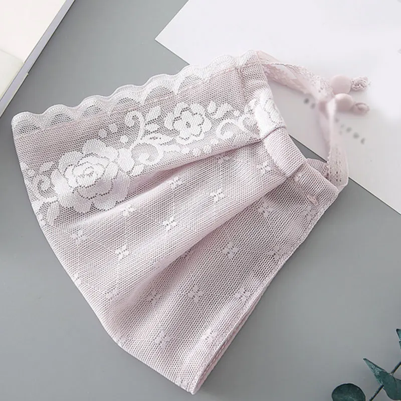 Women Thin Chiffon Masks Summer Sunscreen Driving Mouth Masks Breathable Reusable Face Mask Windproof Mouth-muffle Mask Cover