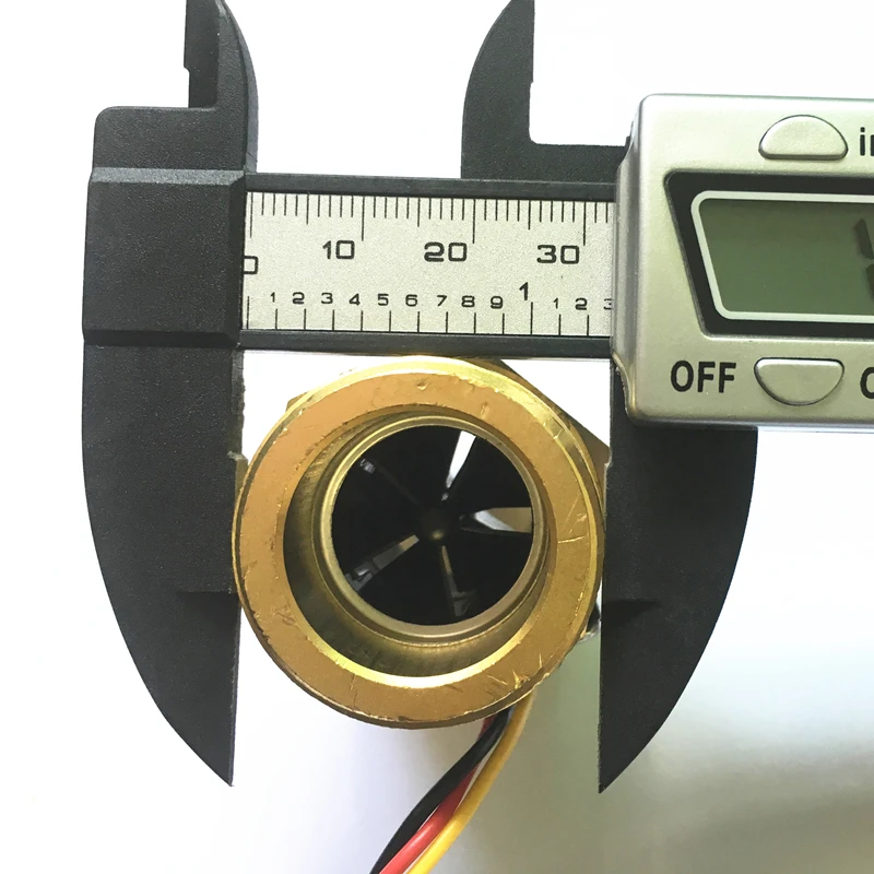 NPT 1" Tapered pipe or BSP1" thread Brass Hall effect Turbine flow sensor meter