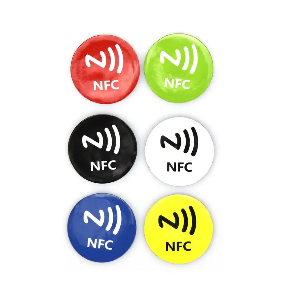 6 шт./лот NFC метки стикеры s NFC213 анти-металлические RFID клейкие этикетки стикеры универсальные этикетки NFC213 тег для всех NFC телефонов