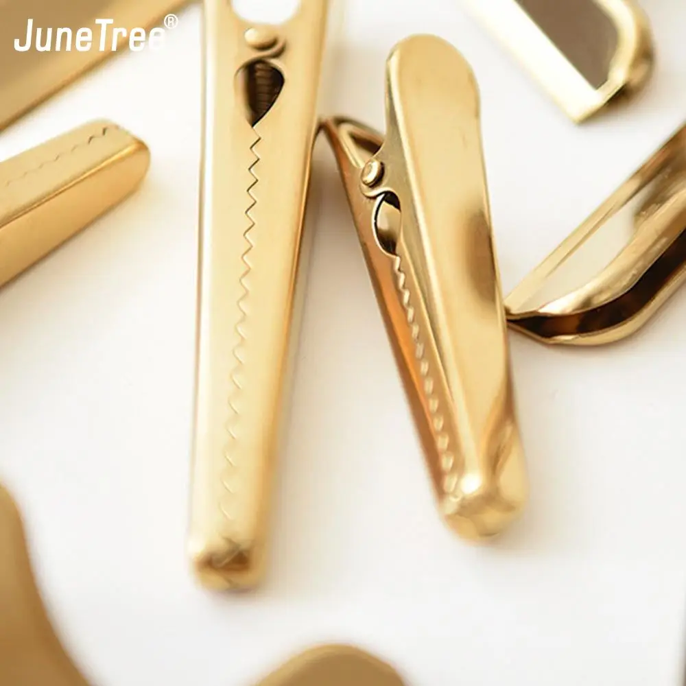 Brass Clipboard Clip Diary Holder brass clip fastener file Metal Paper Clips Binder Photo Message Ticket File Office School