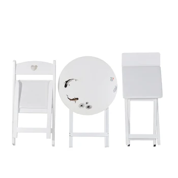 

Folding chair modern minimalist desk home dining solid wood computer