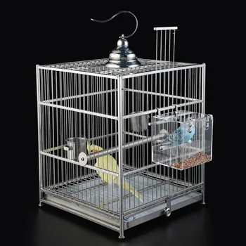 

Bird Feeder No Mess Automatic Seed Feeder Cage Parrot Canary Cockatiel Hanging Suction Alimentador Adsorption House Type