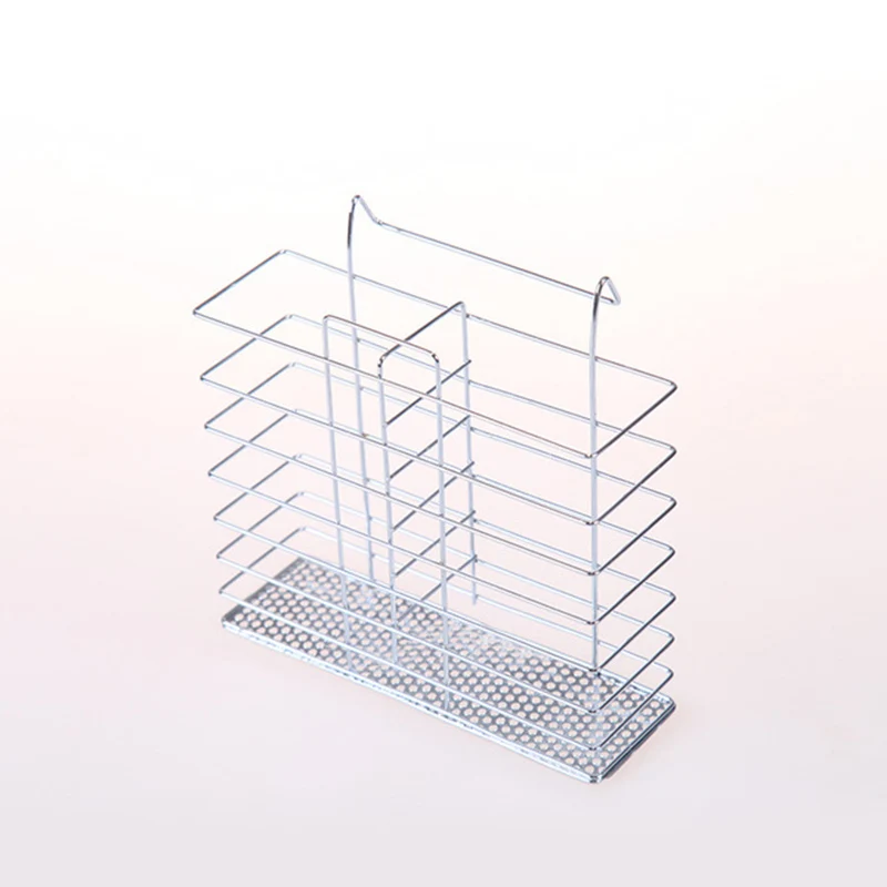 Kitchen Over Sink Dish Drying Rack Stainless Steel Bowl Cutlery Drinkware Drainer Storage Shelf 2 Tier Iron Utensil Holder