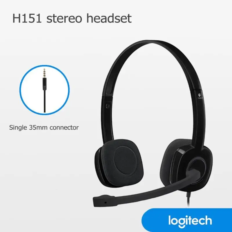 Стерео наушники с шумоподавлением от lotech H151 3,5 мм, гарнитура с микрофоном