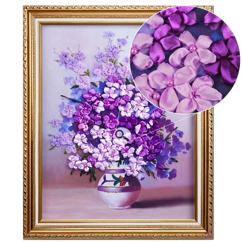 3D DIY красочная фотография ваза Набор для вышивки крестиком вышивка живопись