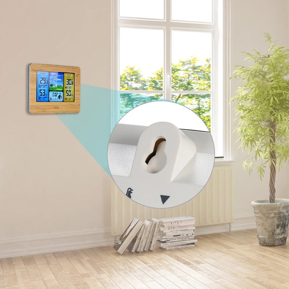 Горячая USB/батарея работает беспроводной цветной ЖК-дисплей Метеостанция