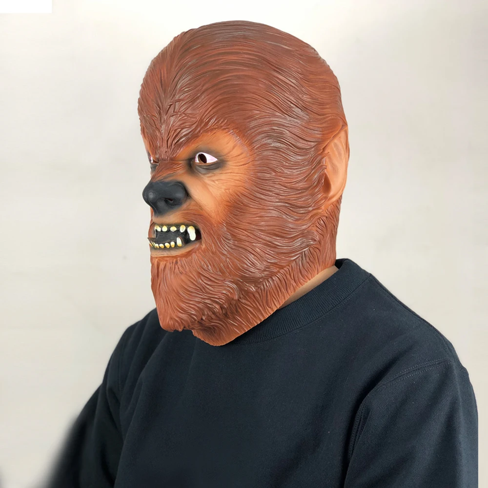 Chewbacca Mask Star War Cosplay Animal Orangutan Latex Masks Helmet Halloween Carnival Party Props