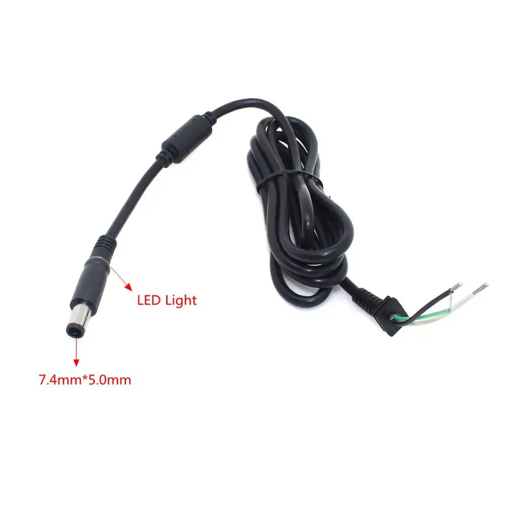 18awg copper dc tip plug connector cord cable for dell hp laptop