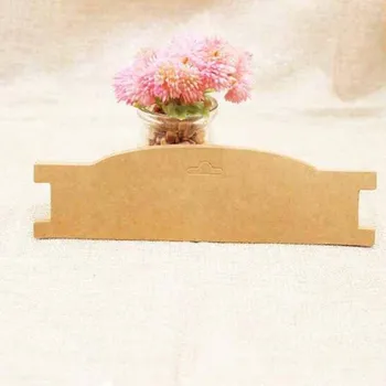 

21*5.90cm 100pcs 2018 new kraft paper cardboard elastic headband display tag card hair band packing card custom logo cost extra