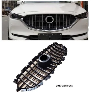 

HIGH QUALITY FRONT RACING GRILLE MESH RUNNING BOARD MASK COVER GRILLS FIT FOR MAZDA CX-5 CX5 2017-18 EXTERIOR ACCESSORIES GRILL