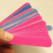 10/20/30 Pcs מיני נייל קבצי 5cm כפול צבע עץ פצירה חיץ פדיקור ומניקור DIY נייל כלים קיט(China)