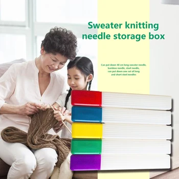 

5pcs/set Sewing Tools Organizer Case Portable Plastic Sweater Needle Storage Box Supplies for Household Mother Sewing