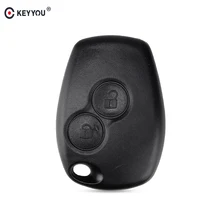 KEYYOU – Coque pour clé télécommande de voiture à 2 boutons Renault/Dacia, compatible Megane, Modus, Espace, Laguna, Duster, Logan, Sandero, Fluence, Clio, Kangoo