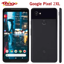 Разблокированный Google Pixel 2XL 4G LTE 6,0 дюймов Android мобильный телефон Восьмиядерный Android OS телефон 4 Гб ram 64 Гб rom один sim телефон