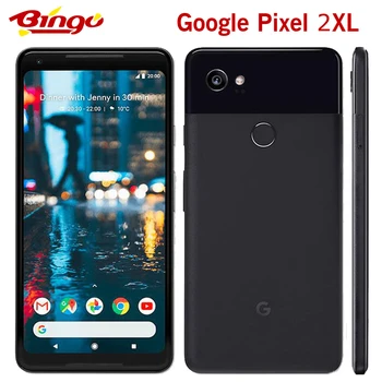 

Original Unlocked Google Pixel 2XL 4G LTE 6.0inch Android cellphone Octa Core Andriod OS phone 4GB RAM 64GB ROM Single SIM Phone