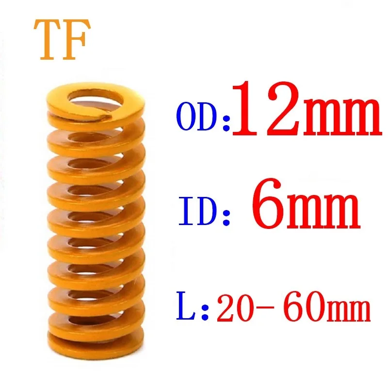 Mold Mould Springs,OD Ø6mm-60 Yellow TF Compression Die Spring Lightest Load
