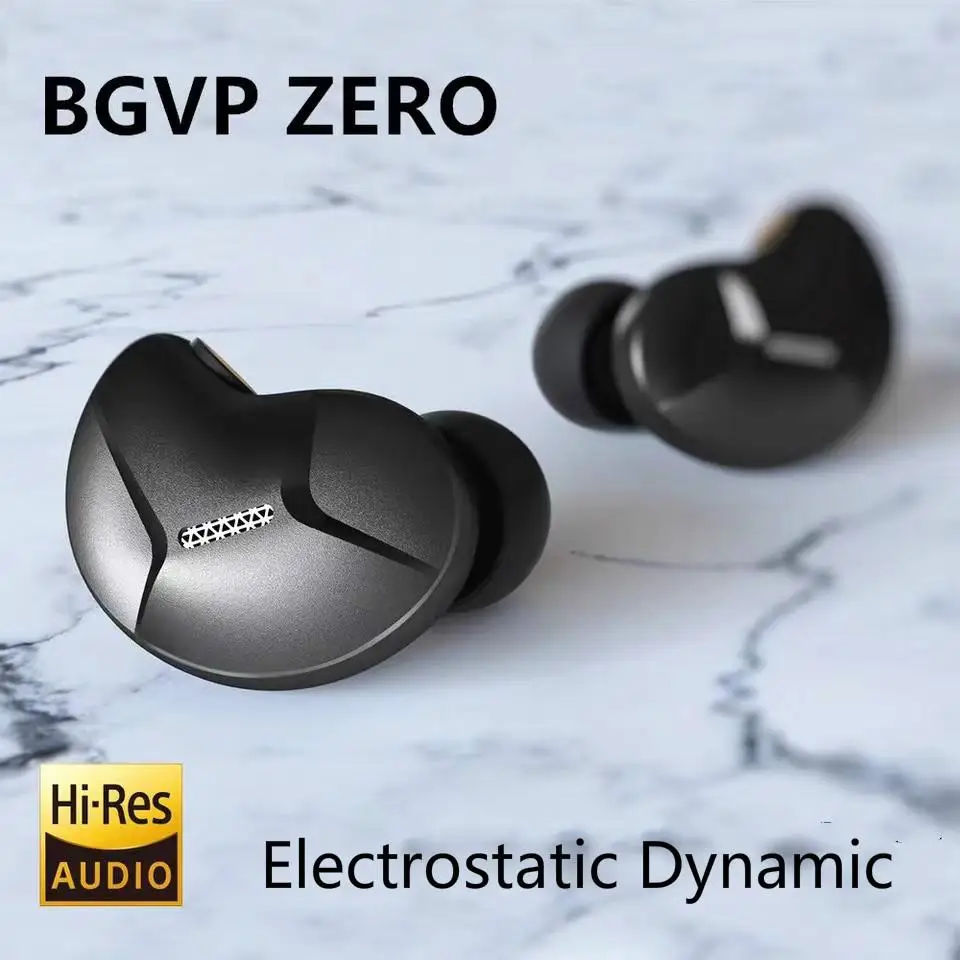 

BGVP ZERO Electrostatic Dynamic HIFI Music Monitor DJ Studio Audiophile Musician Bass MP3 Sports Earphones Earbuds DM6 DM7 DMS