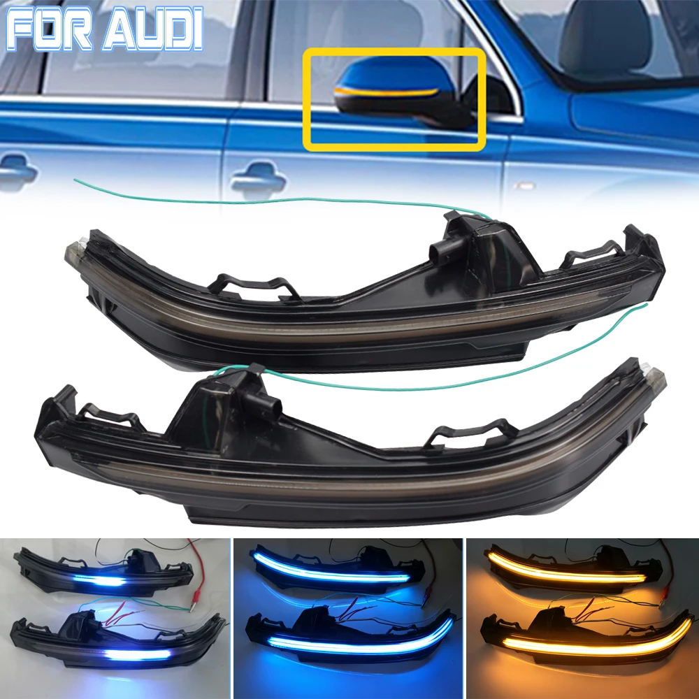 

Flowing Water Blinker LED Dynamic Turn Signal Light For Audi Q5 FY 2018 2019 Q7 4M 2016 2017 2018 Side Mirror Flashing Indicator