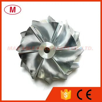 

GT1245 42.12/54.39mm 6+6 blades Racing High Performance Turbo Billet compressor wheel/Aluminum 2618/turbocharger Milling wheel