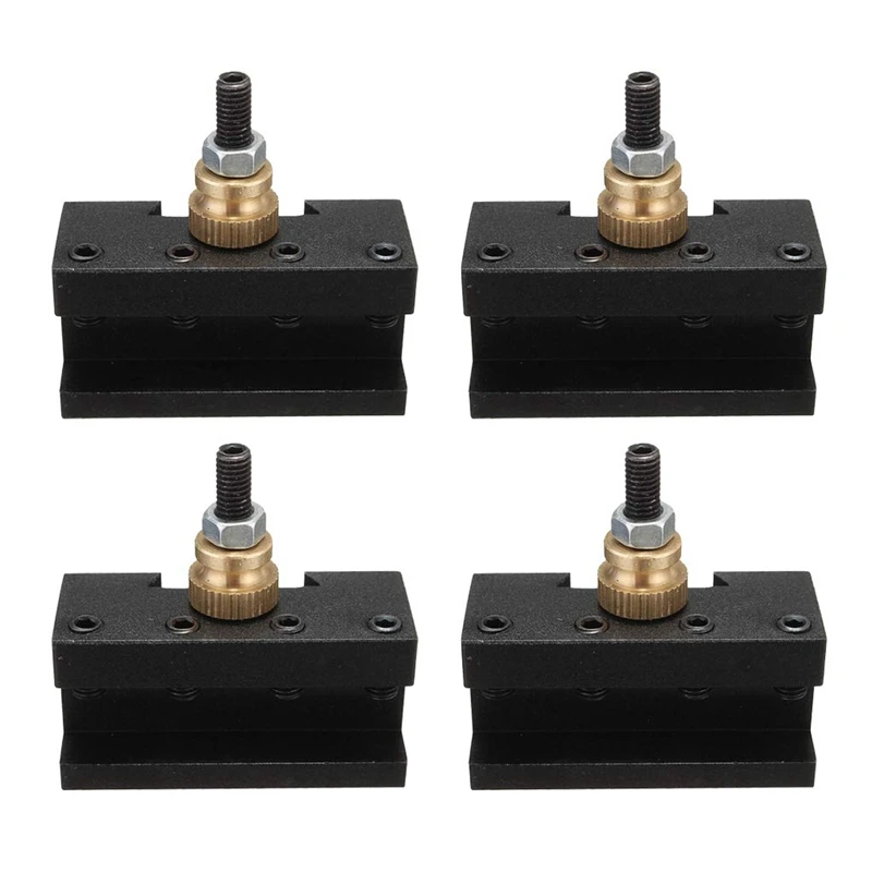 

4Pcs Quick Change Tool (1/4-1/2Inch), Turinng Tool Holder, Cnc Mini Lathe Quick Change Tool Post for For Ccmt Tcmt Milling Inser