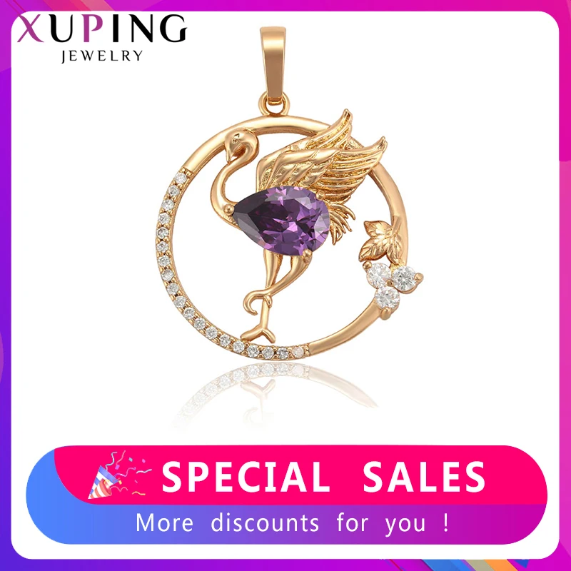 Xuping, модный кулон в форме животного, новый дизайн, цветной, для женщин, ювелирное изделие, позолота, для женщин, изысканный S233.6 35751| | | АлиЭкспресс