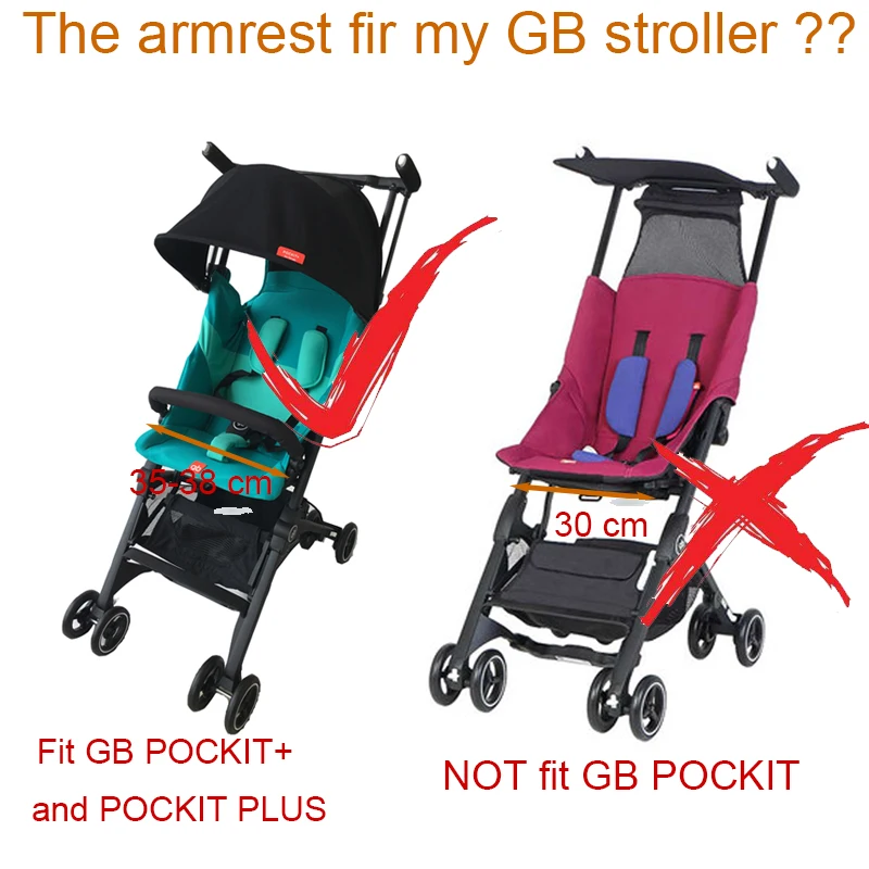 1:1 аксессуары для детских колясок, подлокотник для GB Pockit plus, поручни и защита от солнца и крючок для Goodbaby Pockit+ коляска GB QBIT