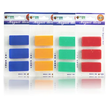 

Fridge Magnet White Board Buttons Ferrite Permanent Magnet 50x25x12m Rectangle Shape Can be Used for Office School Home 6pcs