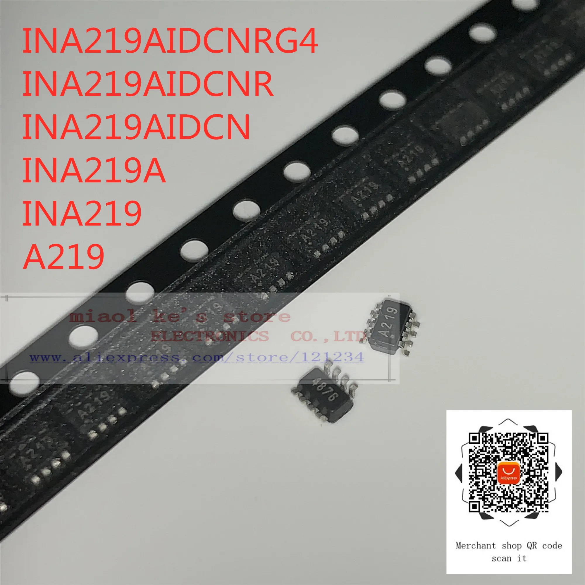 

[ 5pcs~10pcs ]100%New original: INA219AIDCNRG4 INA219AIDCNR INA219AIDCN INA219A INA219 A219 - IC CURRENT MONITOR 1% SOT23-8