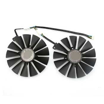 

Graphics Card Fan Replacement 4PIN Video Card Cooling Fans for ASUS DUAL-RX580-8G Repair Parts