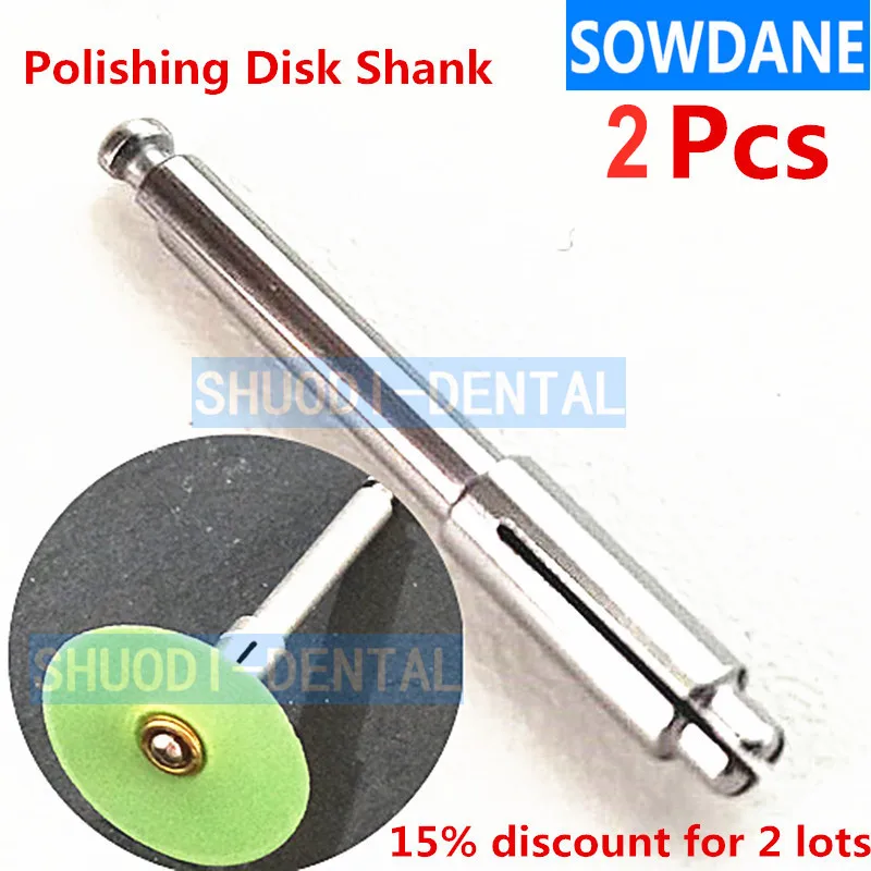 2 Pcs Dental Mandrel Accessary Part Soflex Flexi Disc Fit Ra Shank For