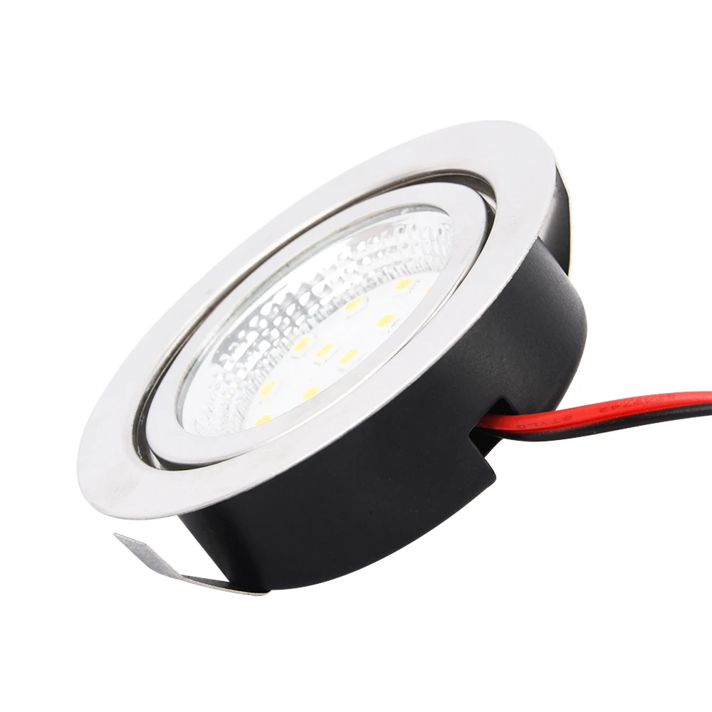 Светодиодный мини-прожектор под потолок для ванных комнат, скрытые вниз светильник спот 12V потолочные встраиваемые шкаф светильник IP65 из водонепроницаемого материала