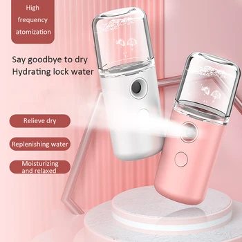 

30ML Mini Nano Facial Sprayer USB Nebulizer Face Steamer Humidifier Hydrating Anti-Aging Wrinkle Beauty Skin Care Tools New
