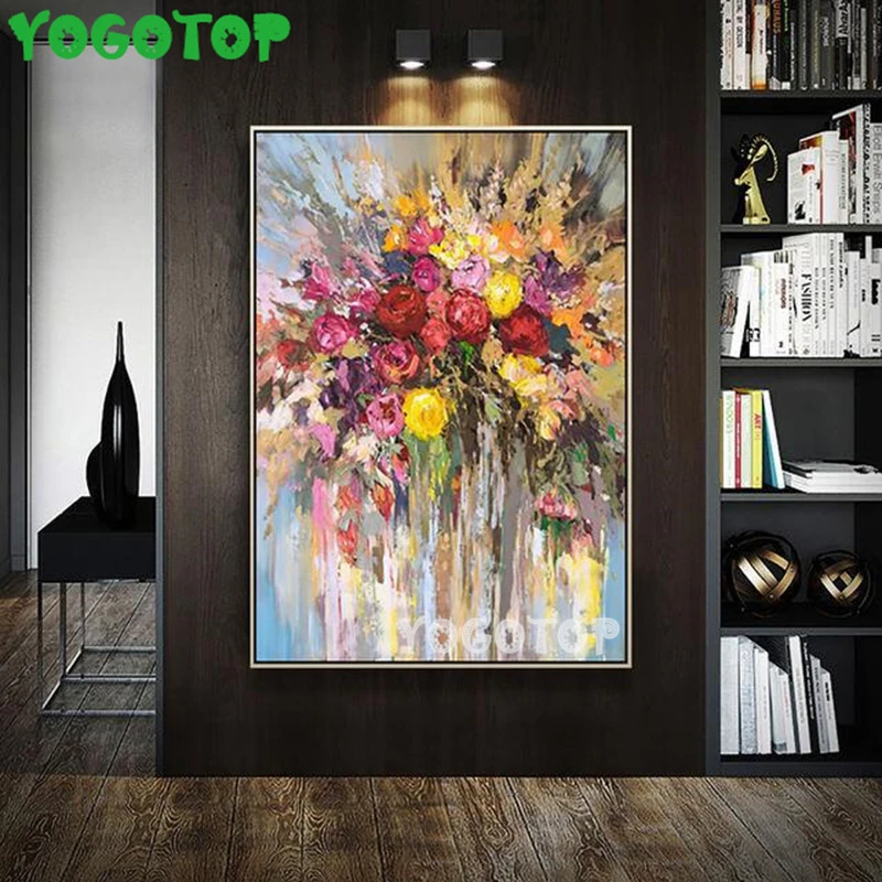 Abstract colorful Flower Rose Wall Art  Diy diamond painting rhinestone 5D Full Drill puzzle Mosaic diamond embroidery YY5122 seven deadly sins diamond painting