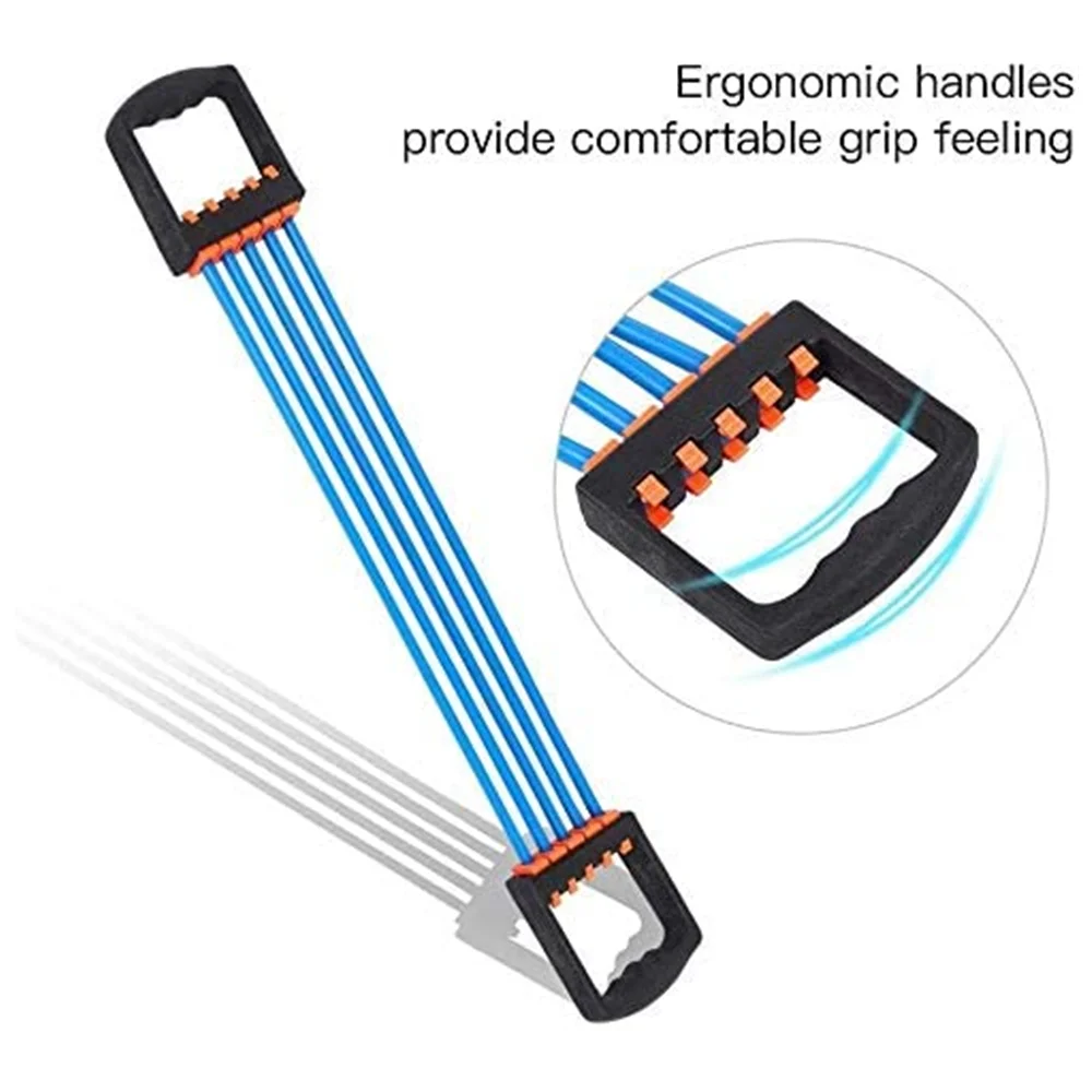 Extenseur Poitrine Happyyami - Bandes Résistance Portable Entraînement Musculaire Maison TPE