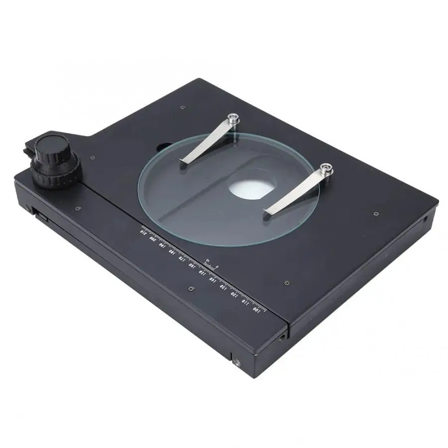 

KP-601 XY Guide Rail Horizontal Vertical Mobile Platform Stage Stereo Microscope Removable Working Stand for Optical Microscope