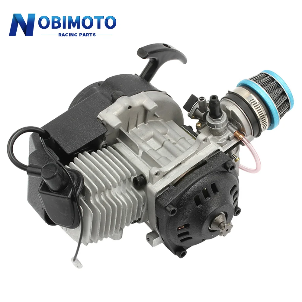 Mototcycle 2 שבץ למשוך להתחיל מנוע שידור Engin עם מסנן אוויר קרבורטור כיס אופני עפר מיני טרקטורונים אופני Quad Kart