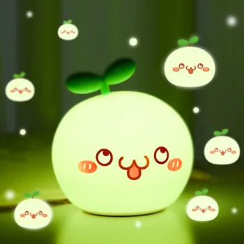 

Nordic Cartoon Dumplings Silicone Night Lamp Bedroom Bedside Lamp Sexy Children's Gift Cute Night Light Interior decoration lamp
