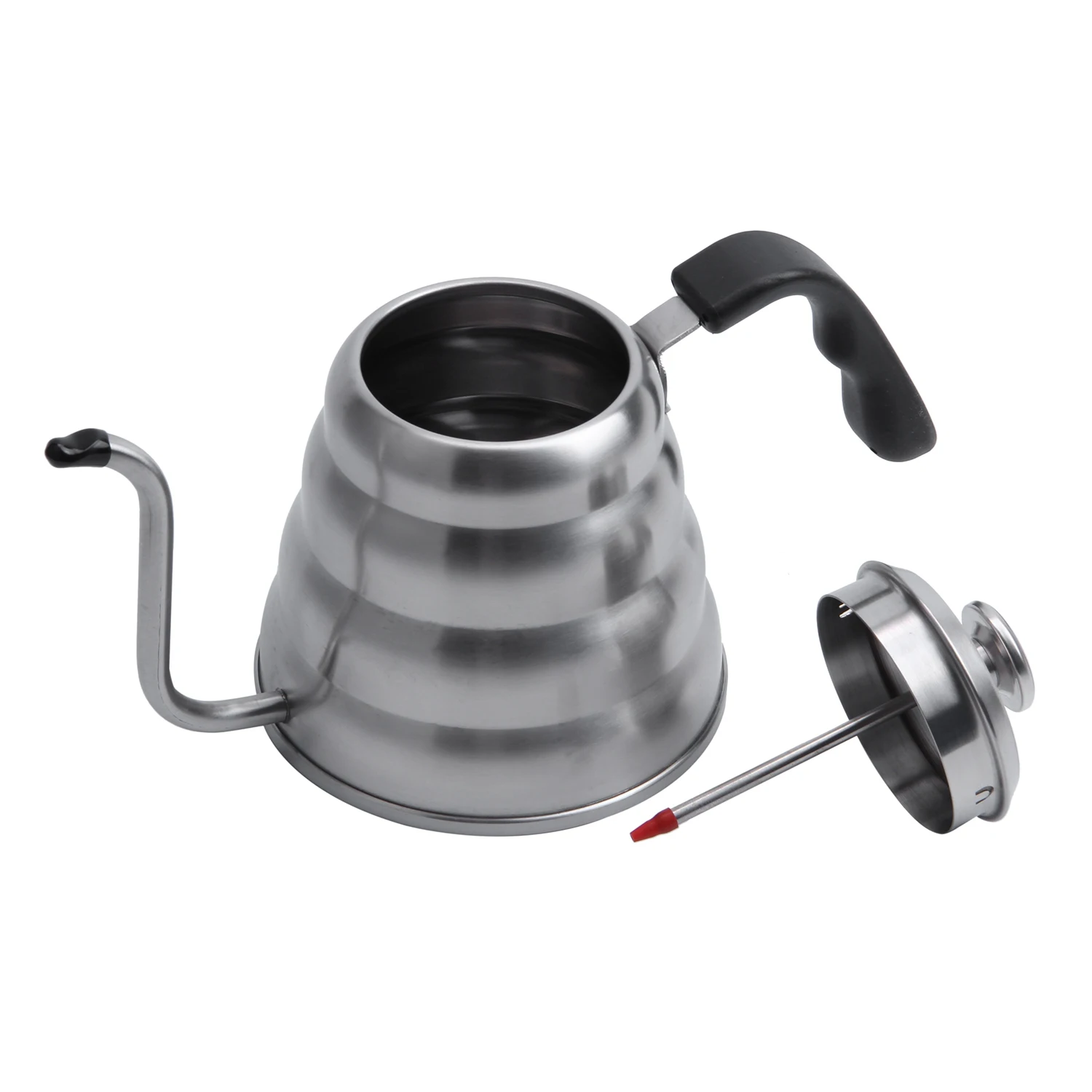 

Premium Pour Over Coffee Kettle with for Precise Temperature 40floz - Gooseneck Tea Kettle - 5 Cup Stainless Steel Teapot for St