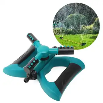 

Gardening Tools Garden 360 Degree Automatic Rotating 3-Arm Irrigation Sprinkler for Roof Cooling Lawn Greening